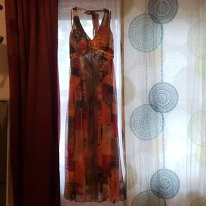 Halter top long dress